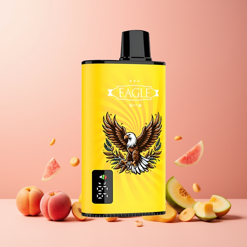 JNR EAGLE Smart 23000 Puffs Digital Screen Mesh Coil 25ml Peach Mango Watermelon Disposable Vape New Zealand Wholesale