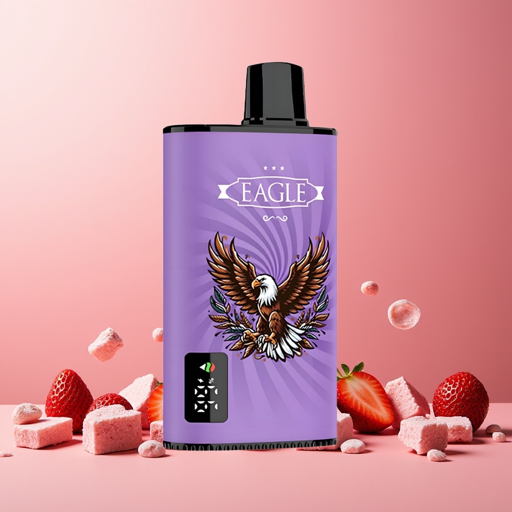 JNR EAGLE Smart 23000 Puffs Digital Screen Mesh Coil Adjustable Airflow Type-C Strawberry Ice New Zealand Wholesale
