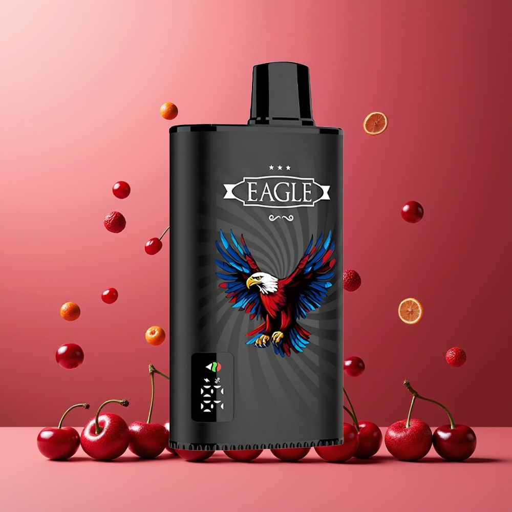 JNR EAGLE Smart 23000 Puffs Disposable Vape Cherry Cola New Zealand Wholesale 750mAh 25ml 2% Nicotine Digital Screen Type-C
