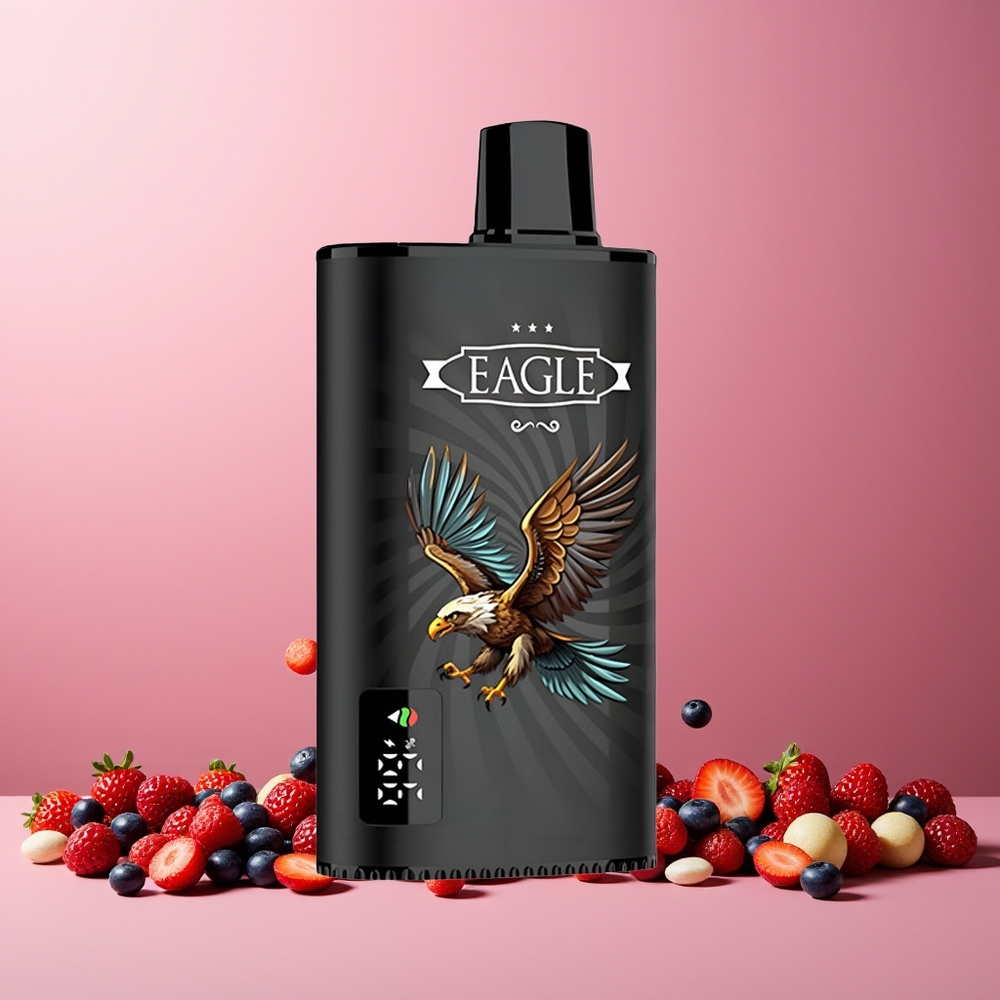 JNR EAGLE Smart 23000 Puffs Disposable Vape Digital Screen 1.0ohm Mesh Coil 750mAh Type-C New Zealand Wholesale Mixed Berries