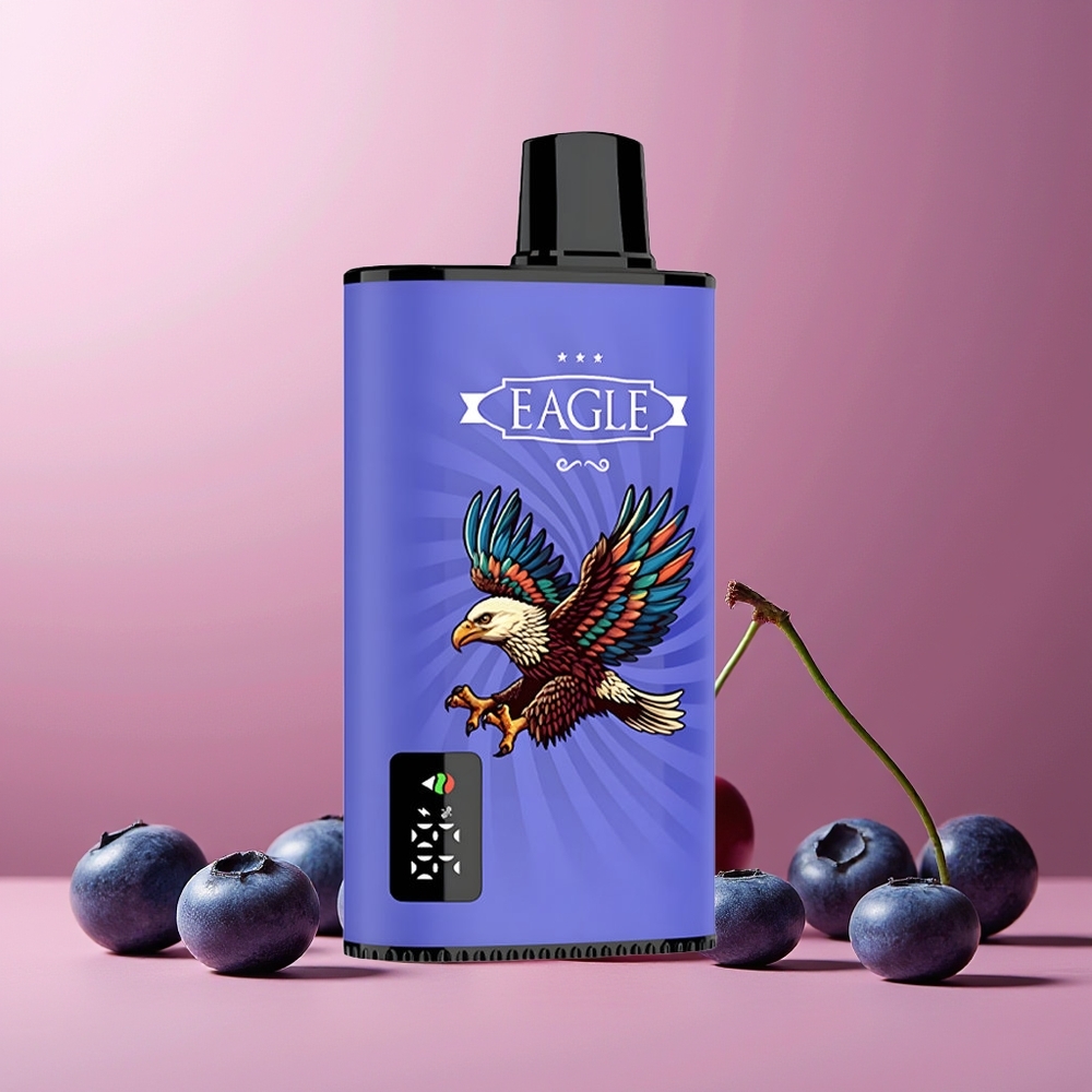 JNR EAGLE Smart 23000 Puffs Disposable Vape Digital Screen Type-C New Zealand Wholesale Blueberry Raspberry Cherry