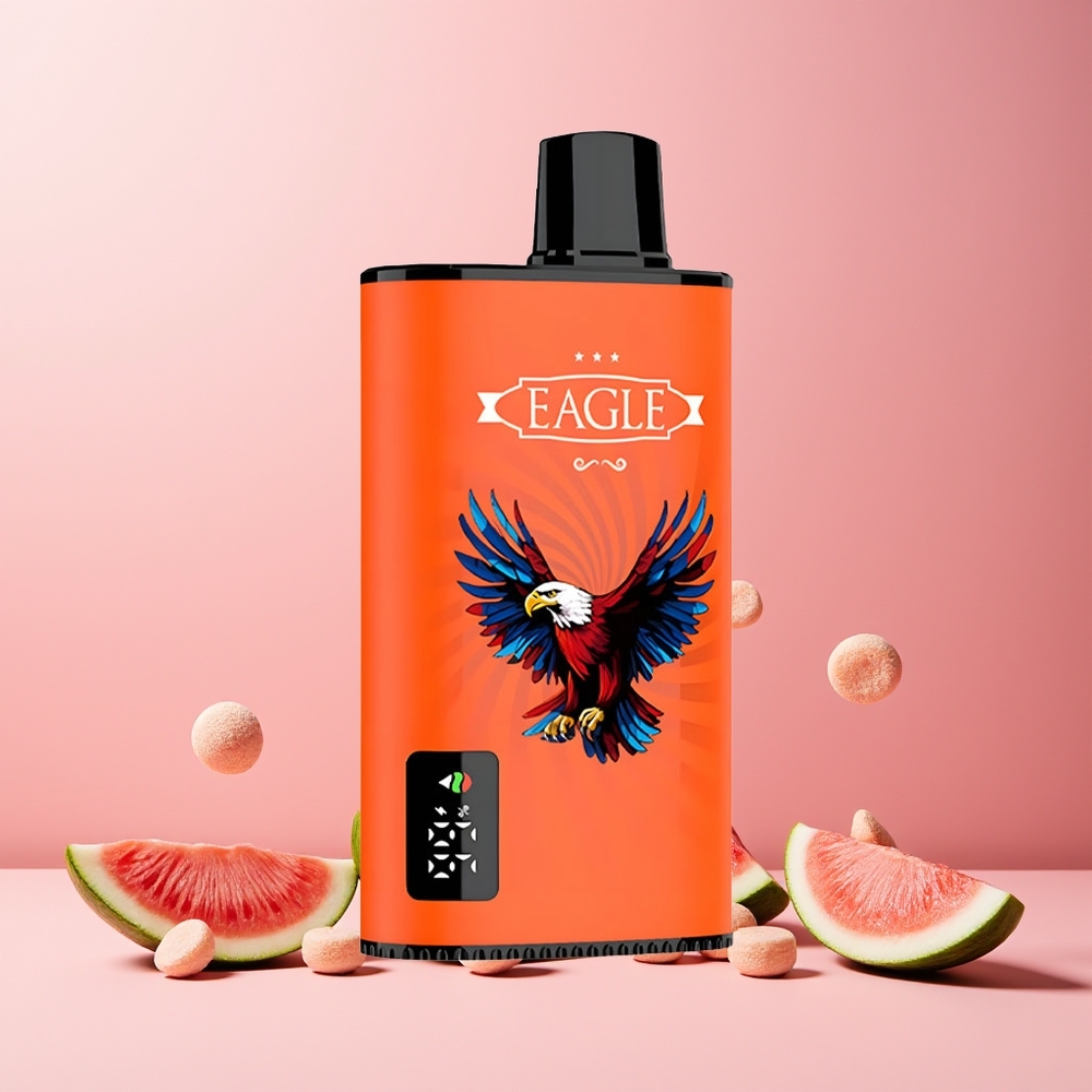 JNR EAGLE Smart 23000 Puffs Disposable Vape Watermelon Bubblegum New Zealand Wholesale with Digital Screen 1.0ohm Mesh Coil 750mAh Battery