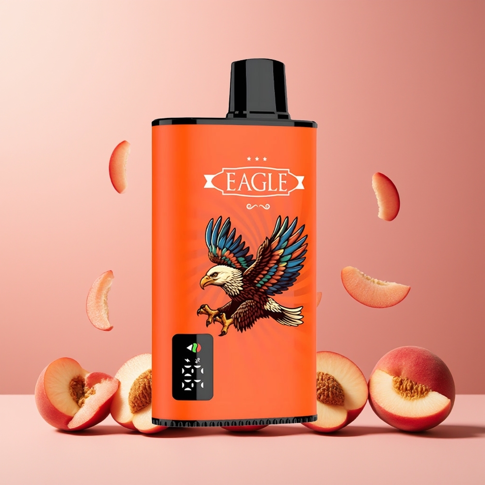 JNR EAGLE Smart 23000 Puffs Disposable Vape with Digital Screen 750mAh Battery 25ml Juicy Peaches New Zealand Wholesale