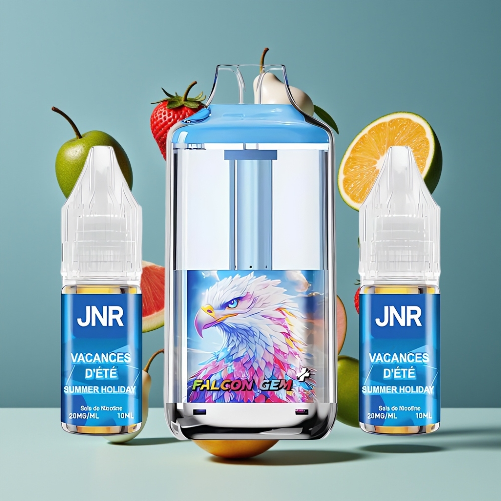 JNR Falcon GEM⁺ 30000 Puffs New Zealand Wholesale Refillable Pod Vape with Visible E-liquid Tank & Dual Mesh Coil Summer Holiday