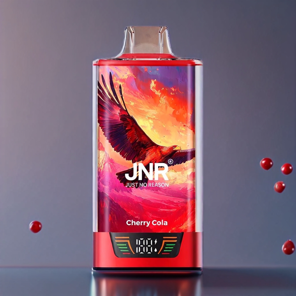 JNR Falcon Pro 28000 Puffs Cherry Cola New Zealand Wholesale with Smart Screen & Dual Mesh Coil