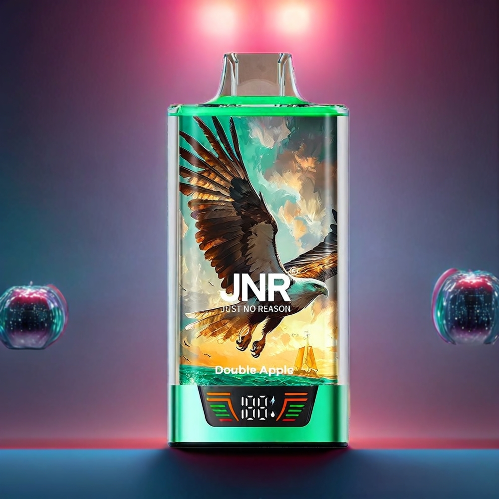JNR Falcon Pro 28000 Puffs Double Apple New Zealand Wholesale 30ml E-liquid Dual Mesh Coil Type-C Charging