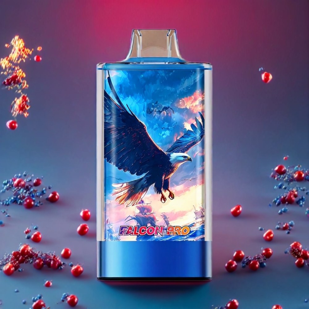 JNR Falcon Pro New Zealand Wholesale 28000 Puffs Blue Razz Cherry 30ml Dual Mesh 950mAh Type-C