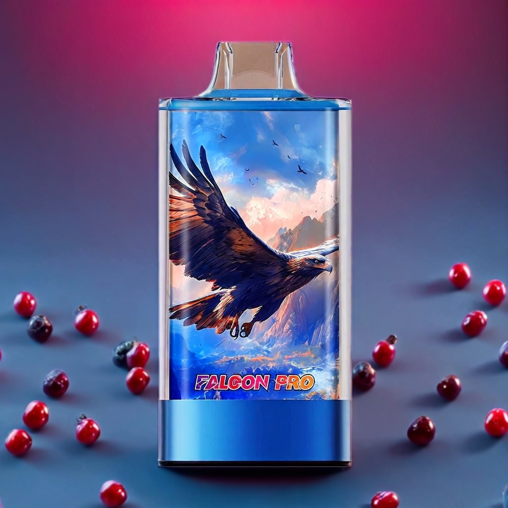 JNR Falcon Pro New Zealand Wholesale 28000 Puffs Blueberry Raspberry Cherry 30ml E-liquid Dual Mesh Coil Type-C Charging
