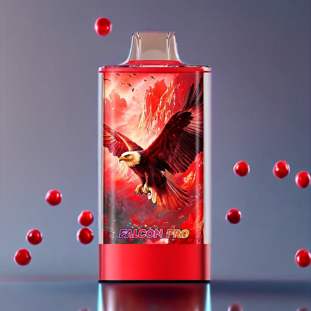 JNR Falcon Pro New Zealand Wholesale 28000 Puffs Cherry Berry 30ml Dual Mesh Coil Type-C