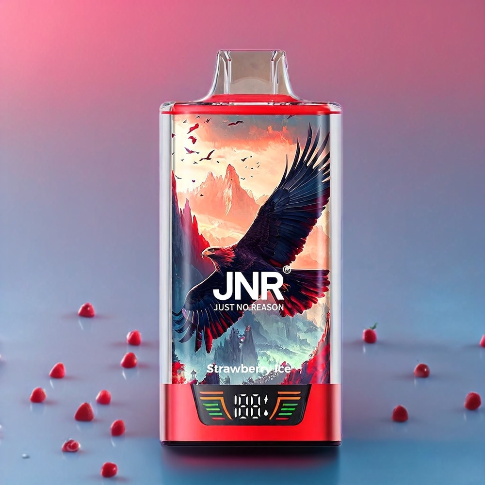 JNR Falcon Pro New Zealand Wholesale 28000 Puffs Strawberry Ice 30ml Dual Mesh 950mAh Type-C