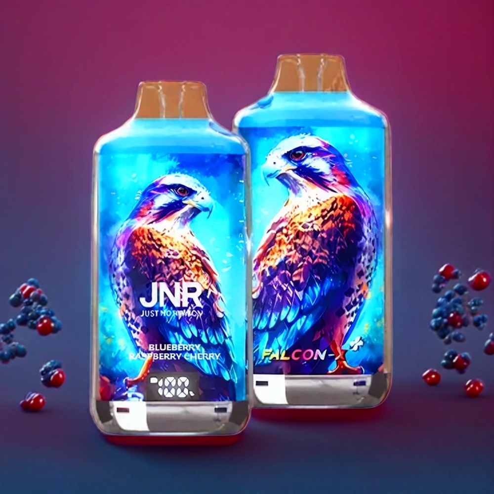 JNR Falcon X⁺ 28000 Puffs Blueberry Raspberry Cherry New Zealand Wholesale with 950mAh Battery & Type-C Charging