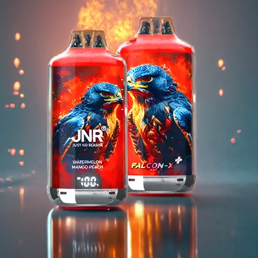 JNR Falcon X⁺ 28000 Puffs Watermelon Mango Peach New Zealand Wholesale with 950mAh Battery & Type-C Charging
