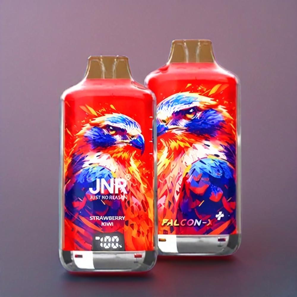JNR Falcon X⁺ New Zealand Wholesale 28000 Puffs Strawberry Kiwi Refillable 950mAh Type-C Dual Mesh Coil