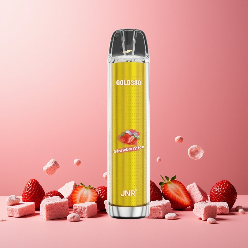 JNR Glod380 6000 Puffs 1500mAh 13ml Disposable Vape Strawberry Ice New Zealand Wholesale
