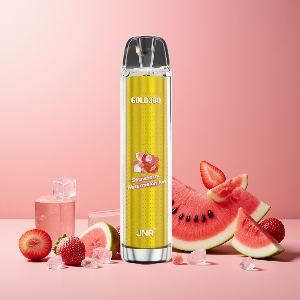 JNR Glod380 6000 Puffs 1500mAh 13ml Disposable Vape Strawberry Watermelon Ice New Zealand Wholesale