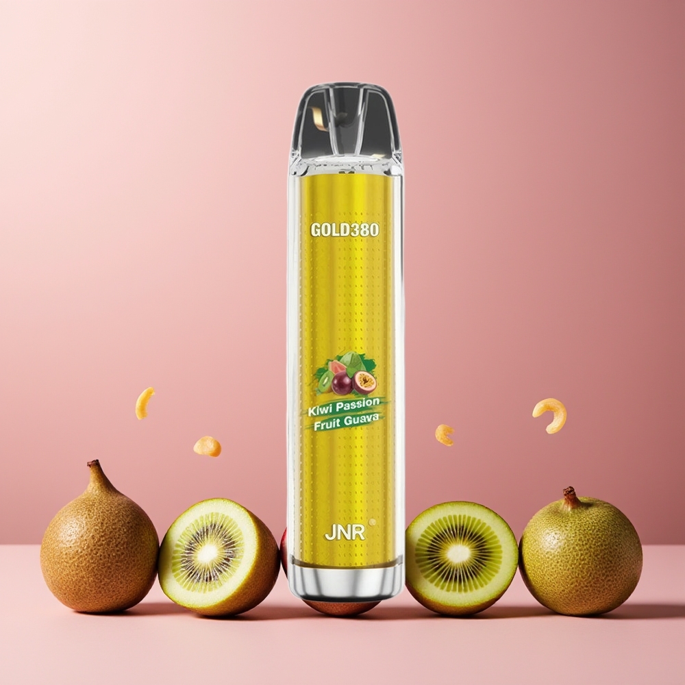 JNR Glod380 6000 Puffs Disposable Vape Kiwi Passion Fruit Guava New Zealand Wholesale 1500mAh 13ml Mesh Coil 0%2%5% Nicotine