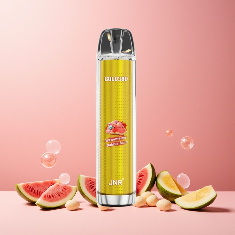JNR Glod380 6000 Puffs New Zealand Wholesale 1500mAh 13ml Disposable Vape Watermelon Bubble Gum