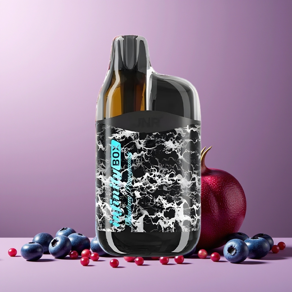 JNR Infinity Box 10700 Puffs 2200mAh 15ml No-Charging Disposable Vape Blueberry Pomegranate New Zealand Wholesale