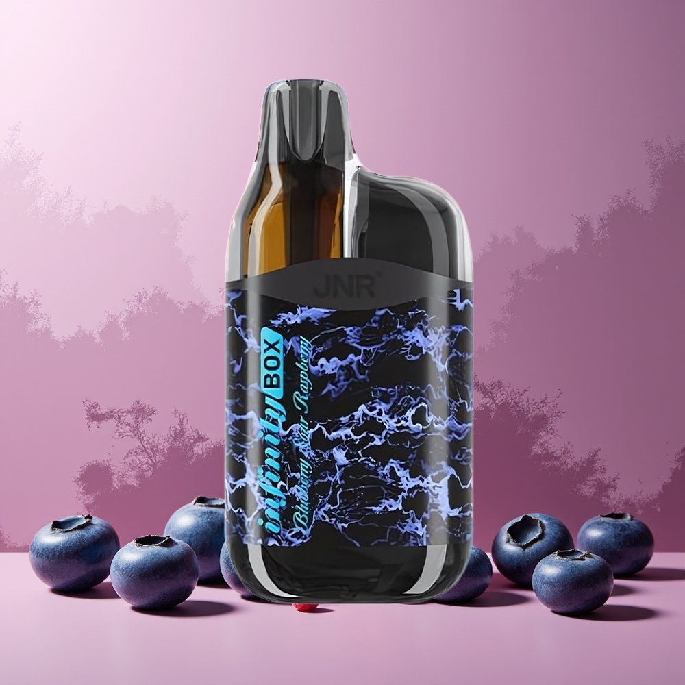 JNR Infinity Box 10700 Puffs 2200mAh 15ml No-Charging Disposable Vape Blueberry Sour Raspberry New Zealand Wholesale