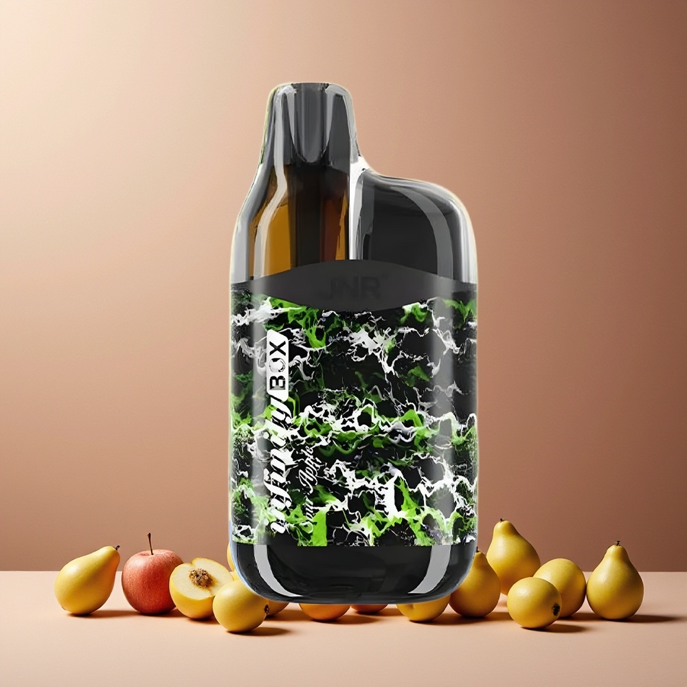 JNR Infinity Box 10700 Puffs 2200mAh No-Charging Disposable Vape Sour Apple New Zealand Wholesale