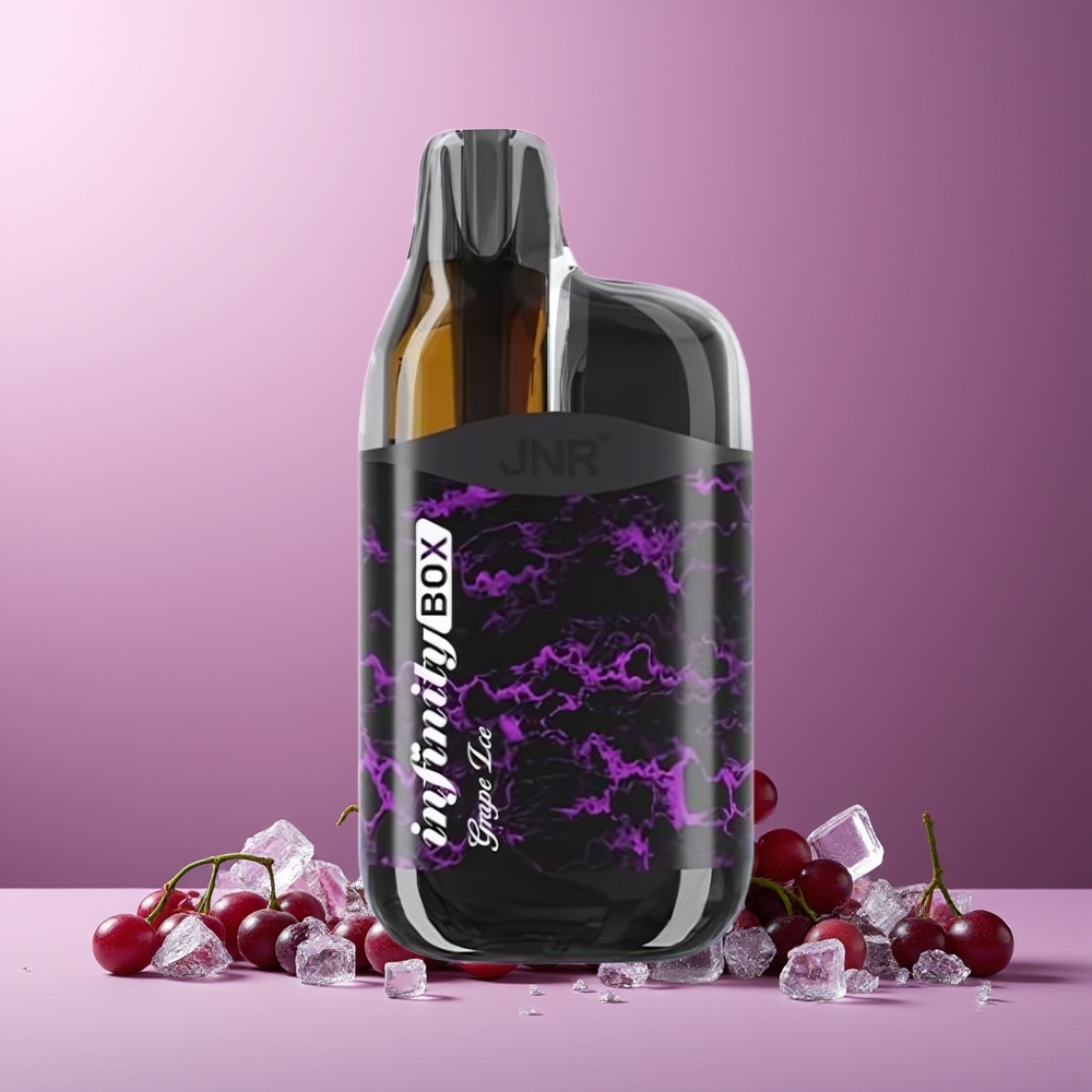 JNR Infinity Box 10700 Puffs New Zealand Wholesale 15ml 2% Grape Ice Disposable Vape