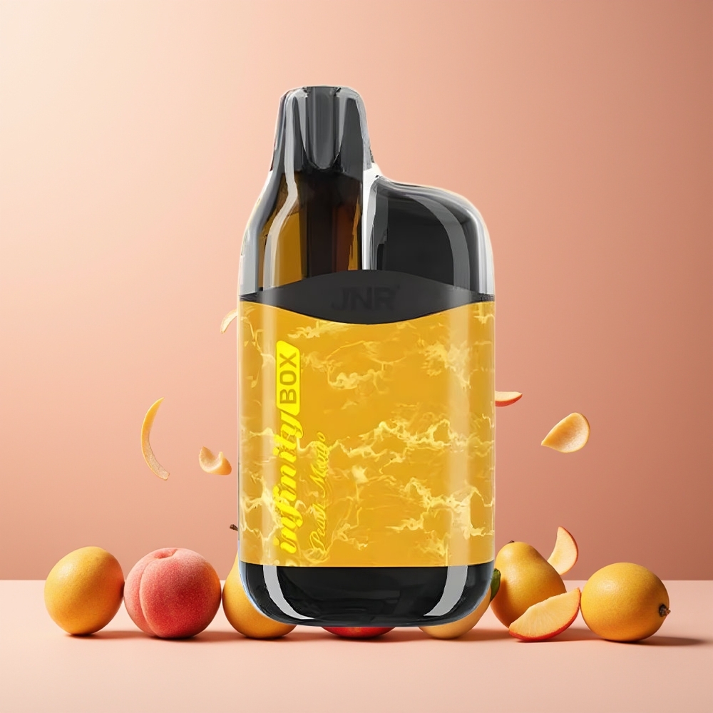 JNR Infinity Box 10700 Puffs New Zealand Wholesale 2200mAh 15ml Peach Mango Disposable Vape