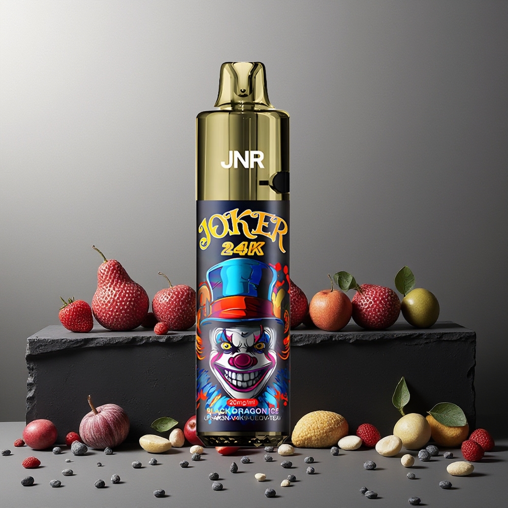 JNR Joker 24K Puffs Disposable Vape Black Dragon Ice 24000 Puffs 2+10ml Refillable Pod 800mAh Battery New Zealand Wholesale
