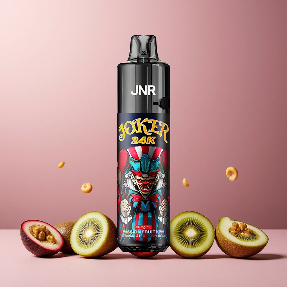 JNR Joker 24K Puffs New Zealand Wholesale 2+10ml Refillable 800mAh Type-C Passion Fruit Kiwi Disposable Vape