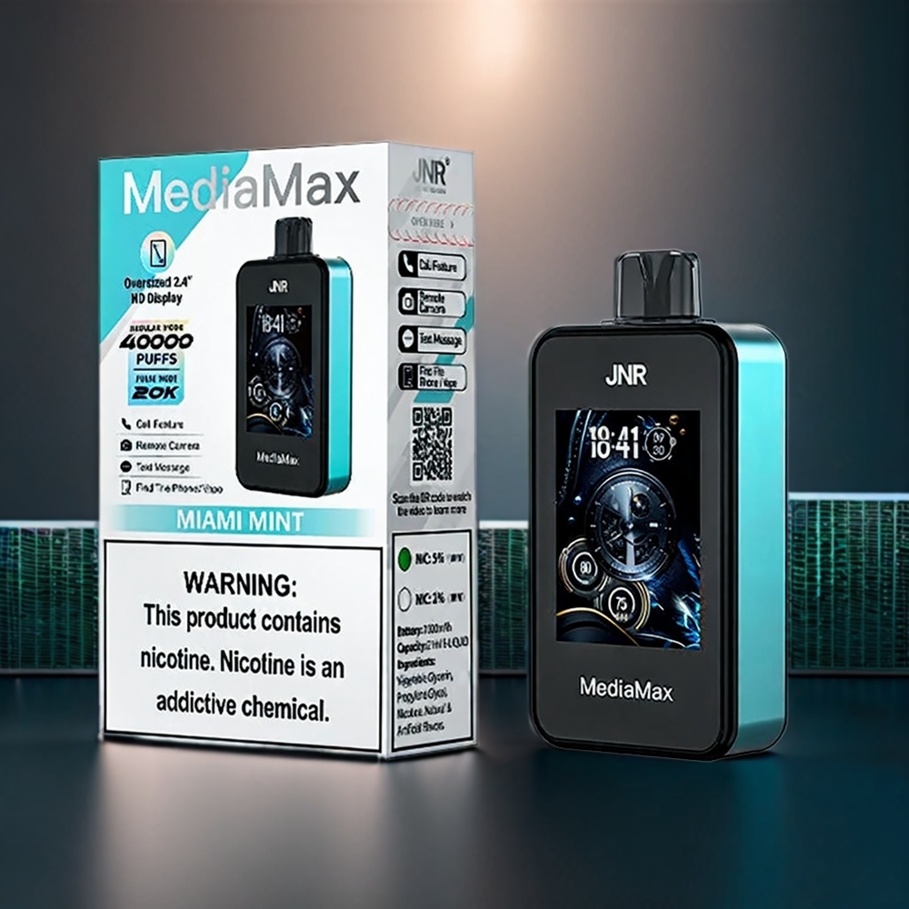 Jnr Mediamax 40000 Puffs New Zealand Wholesale Miami Mint Vape