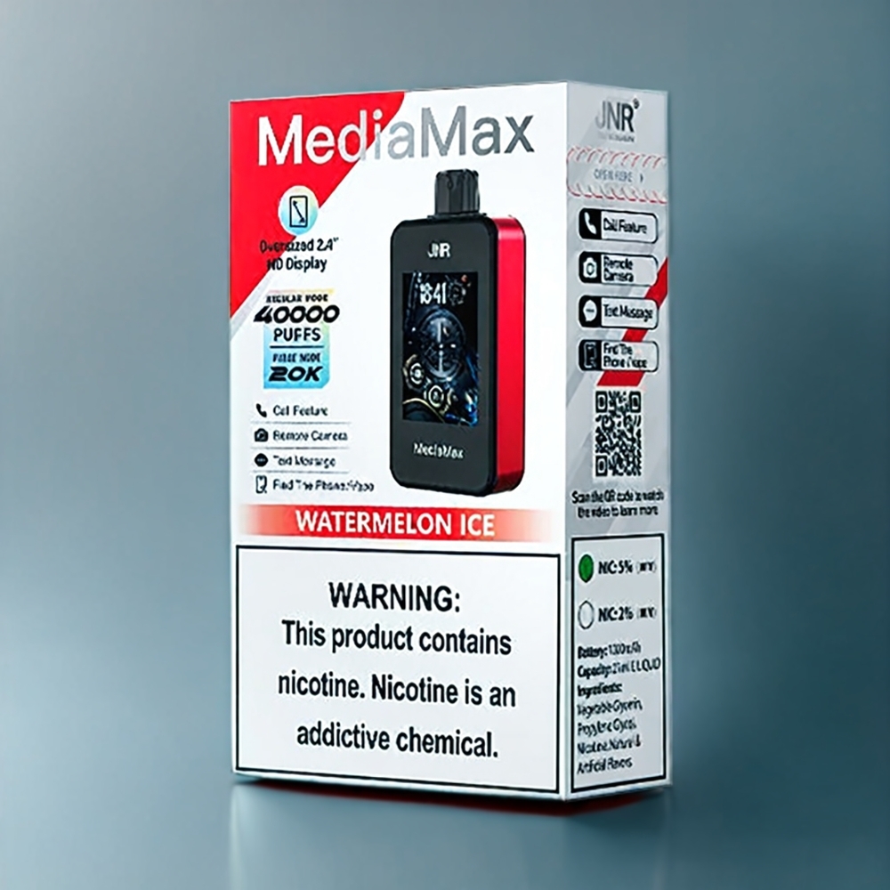 Jnr Mediamax New Zealand Wholesale 40000 Puffs Watermelon Ice Vape