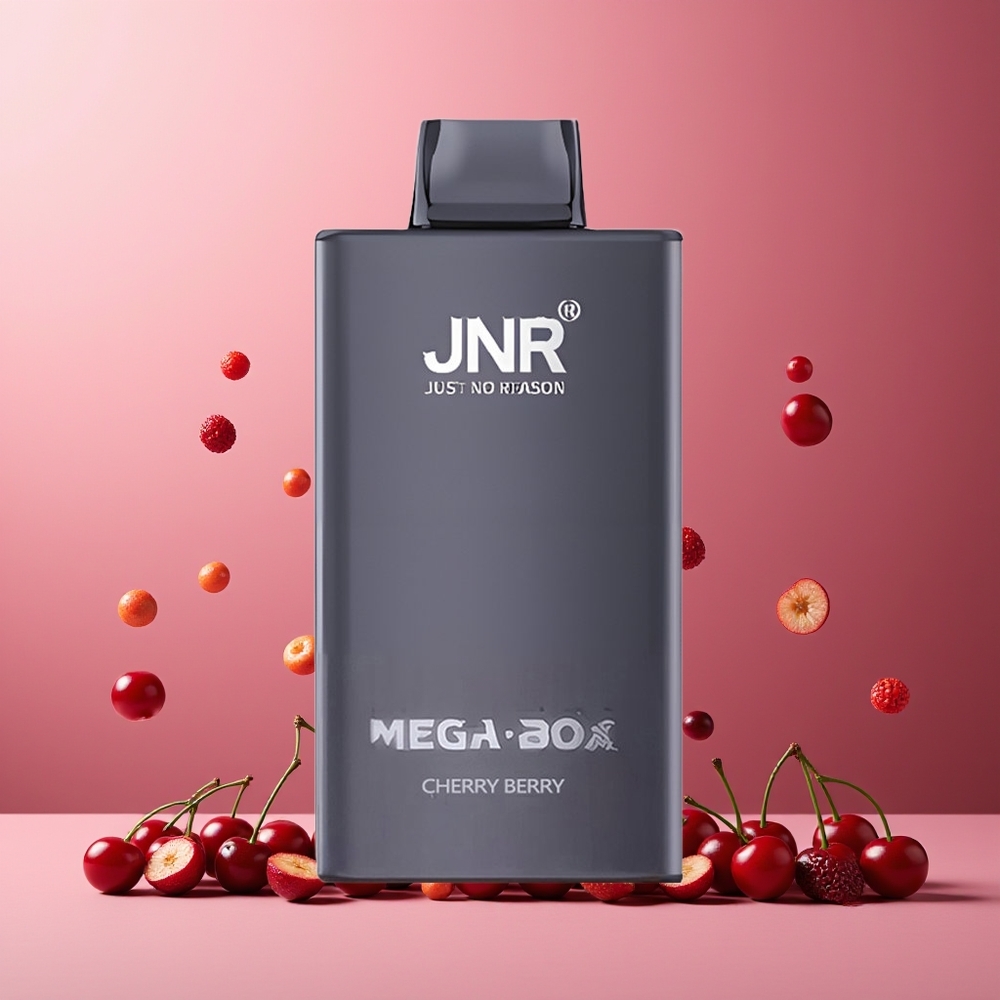 JNR Mega Box 25000 Puffs 30ml 850mAh Dual Mesh Disposable Vape Cherry Berry New Zealand Wholesale