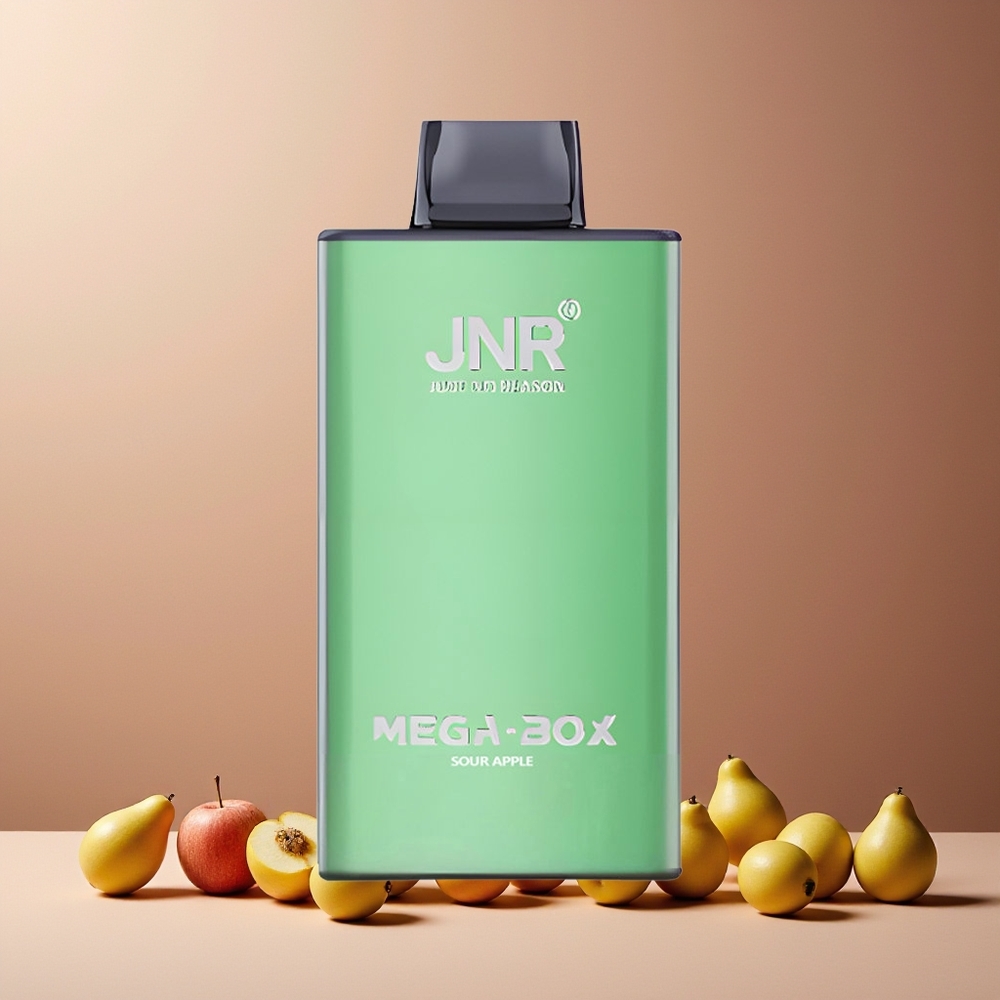 JNR Mega Box 25000 Puffs 30ml 850mAh Dual Mesh Disposable Vape Sour Apple New Zealand Wholesale