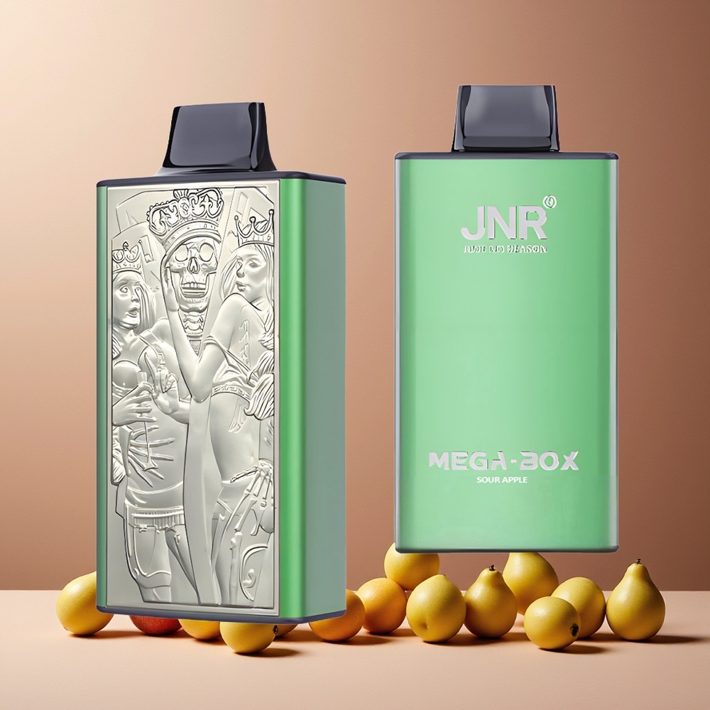 JNR Mega Box 25000 Puffs 30ml 850mAh Dual Mesh Disposable Vape Sour Apple New Zealand Wholesale