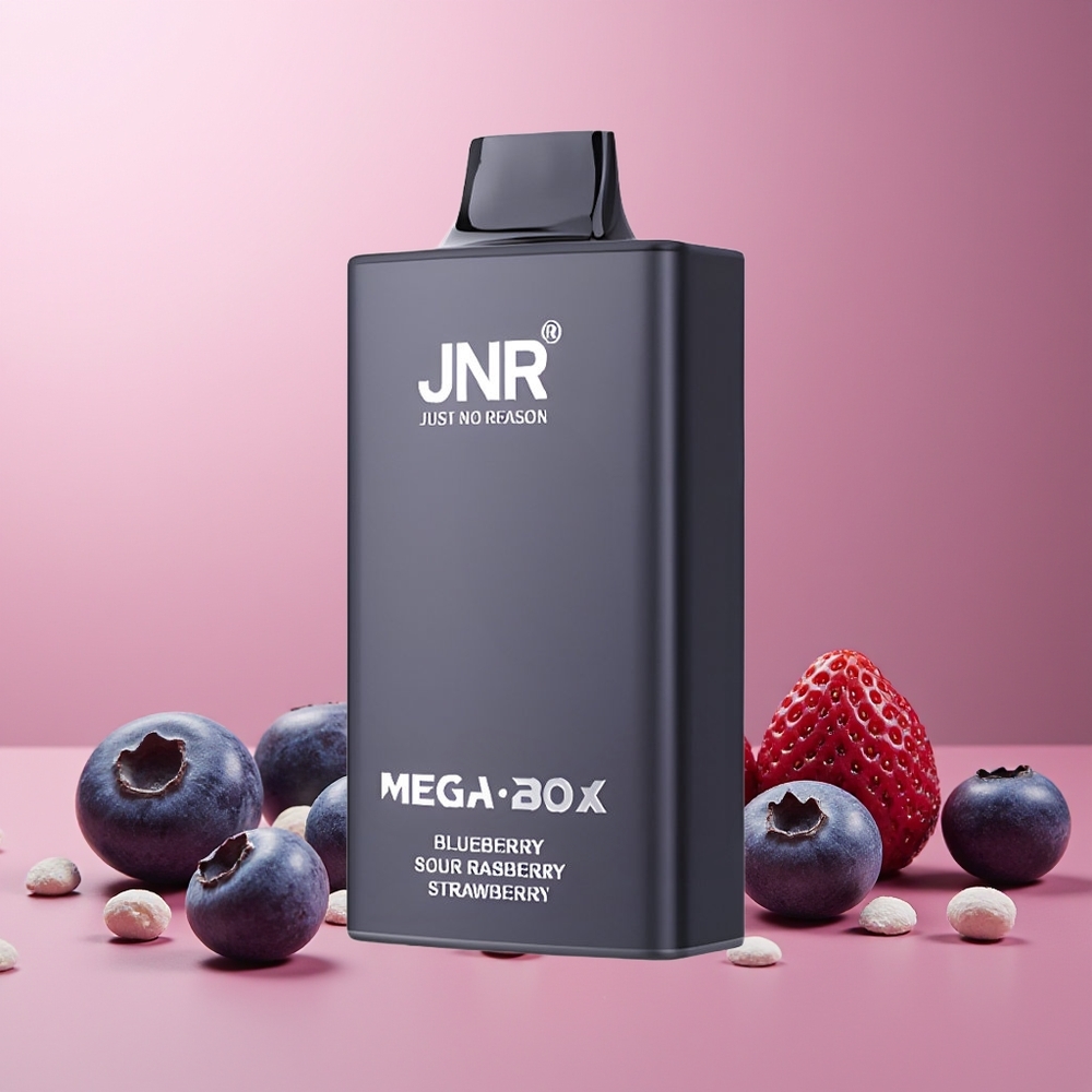 JNR Mega Box 25000 Puffs 30ml 850mAh Dual Mesh New Zealand Wholesale Disposable Vape Blueberry Sour Raspberry Strawberry