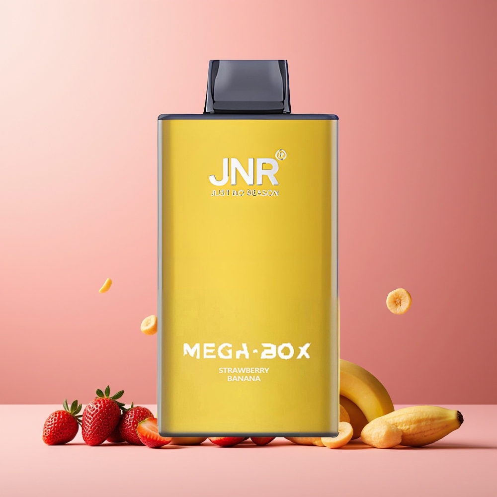 JNR Mega Box 25000 Puffs 30ml 850mAh Type-C Dual Mesh Disposable Vape Strawberry Banana New Zealand Wholesale