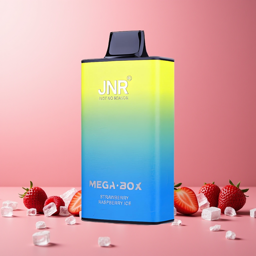 JNR Mega Box 25000 Puffs 30ml Dual Mesh 850mAh Type-C Disposable Vape Strawberry Raspberry Ice New Zealand Wholesale