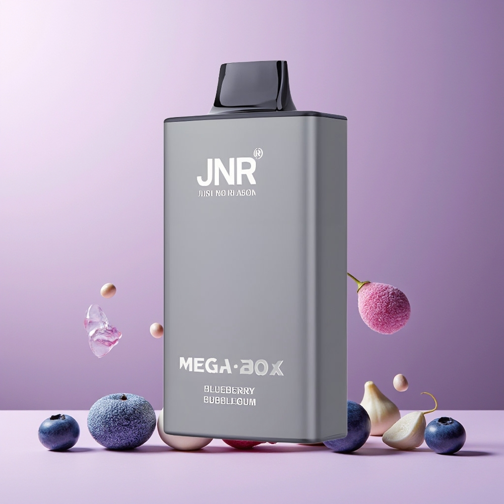 JNR Mega Box 25000 Puffs New Zealand Wholesale 30ml 850mAh Dual Mesh Disposable Vape Blueberry Bubblegum