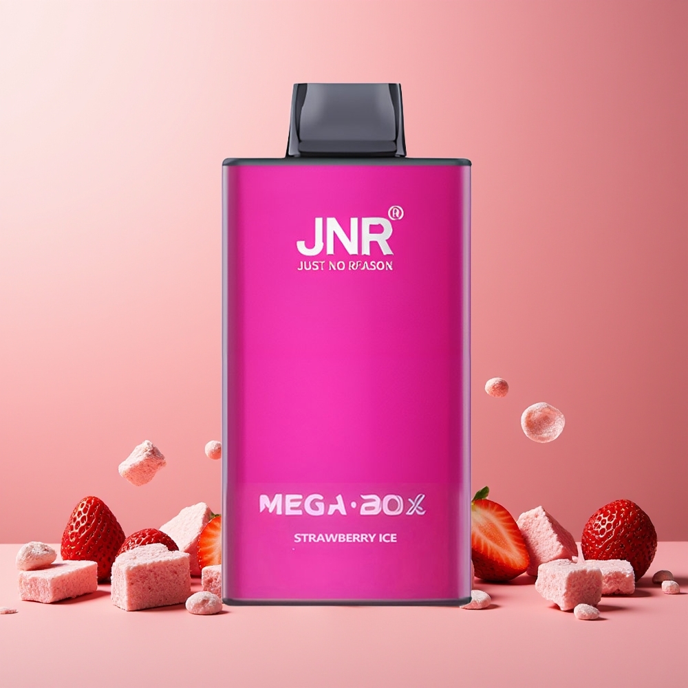 JNR Mega Box 25000 Puffs New Zealand Wholesale 30ml E-liquid 850mAh Dual Mesh Strawberry Ice Disposable Vape