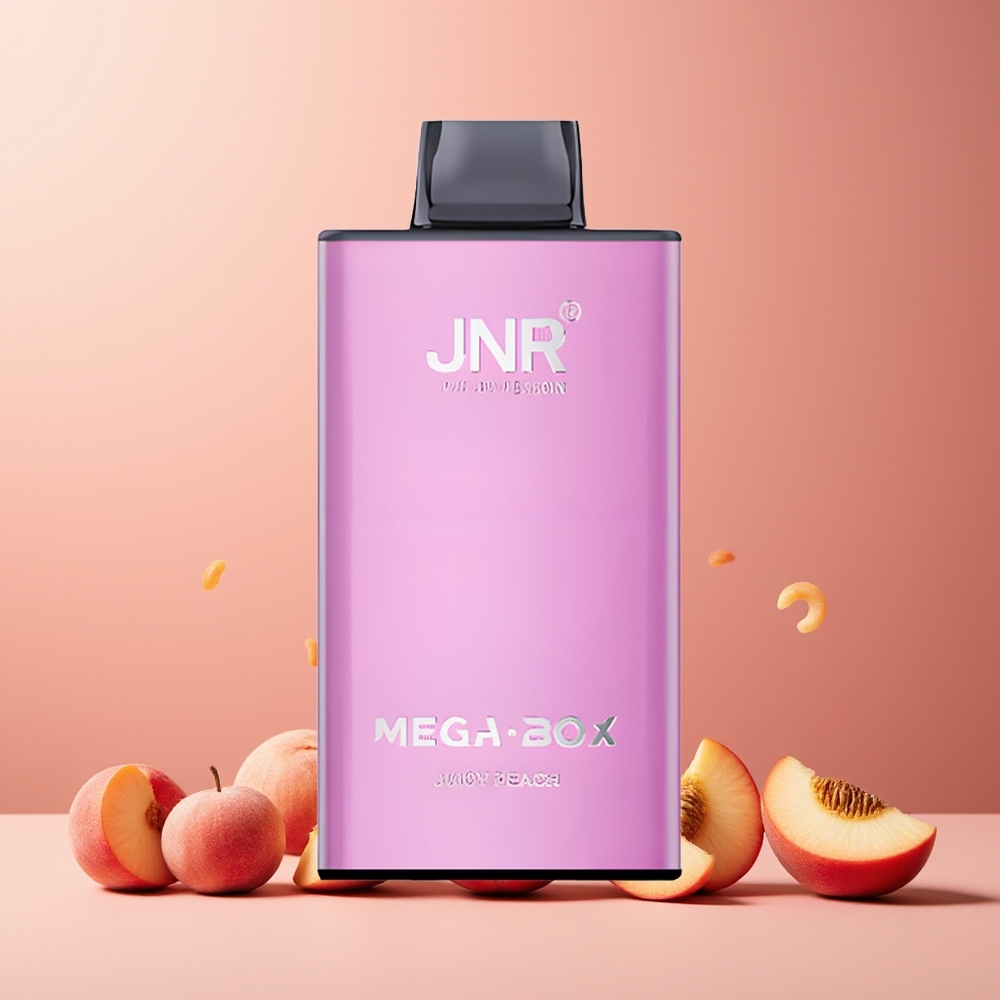 JNR Mega Box 25000 Puffs New Zealand Wholesale Disposable Vape Juicy Peach 30ml 850mAh Type-C Dual Mesh