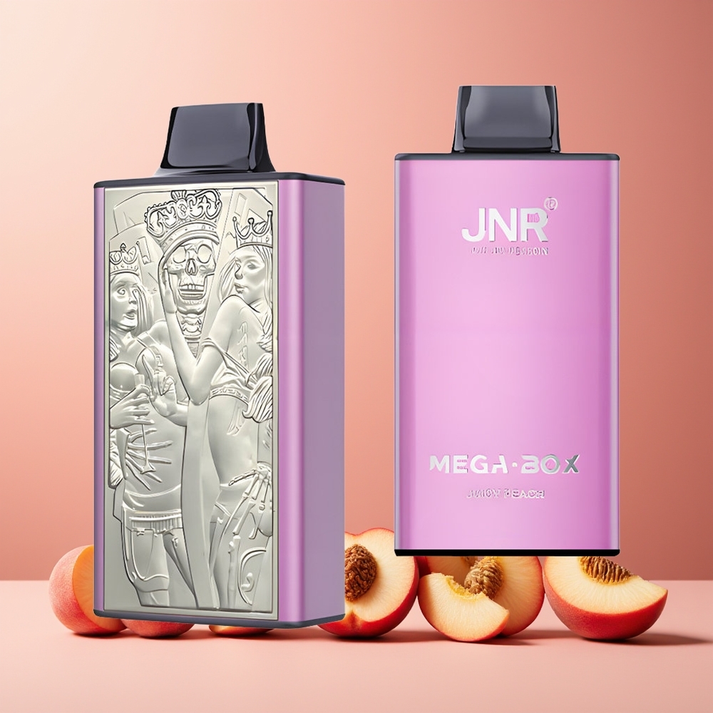 JNR Mega Box 25000 Puffs New Zealand Wholesale Disposable Vape Juicy Peach 30ml 850mAh Type-C Dual Mesh