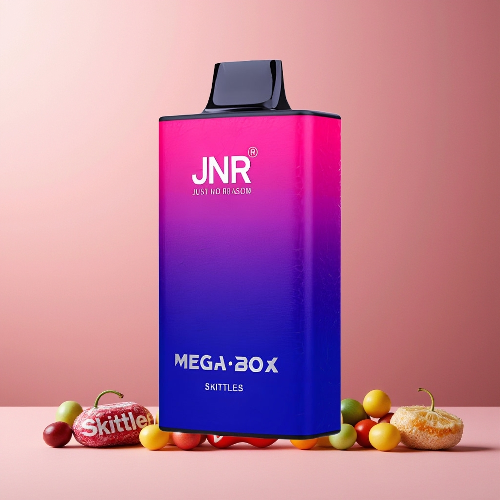 JNR Mega Box 25000 Puffs New Zealand Wholesale Disposable Vape Skittles 30ml 850mAh Dual Mesh Coil Type-C