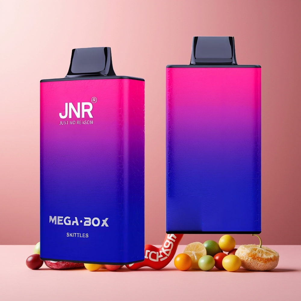 JNR Mega Box 25000 Puffs New Zealand Wholesale Disposable Vape Skittles 30ml 850mAh Dual Mesh Coil Type-C
