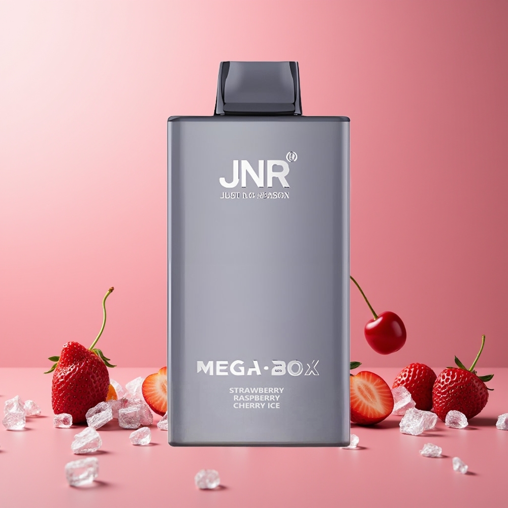 JNR Mega Box 25000 Puffs New Zealand Wholesale Disposable Vape Strawberry Raspberry Cherry Ice 30ml 850mAh Type-C
