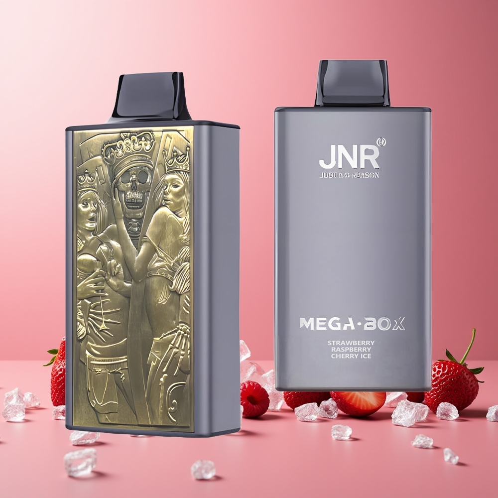 JNR Mega Box 25000 Puffs New Zealand Wholesale Disposable Vape Strawberry Raspberry Cherry Ice 30ml 850mAh Type-C