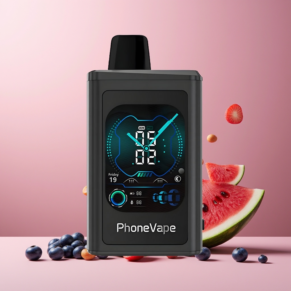 JNR PhoneVape 30000 Puffs Disposable Vape New Zealand Wholesale Blueberry Watermelon 850mAh Rechargeable Turbo Mode Adjustable Airflow