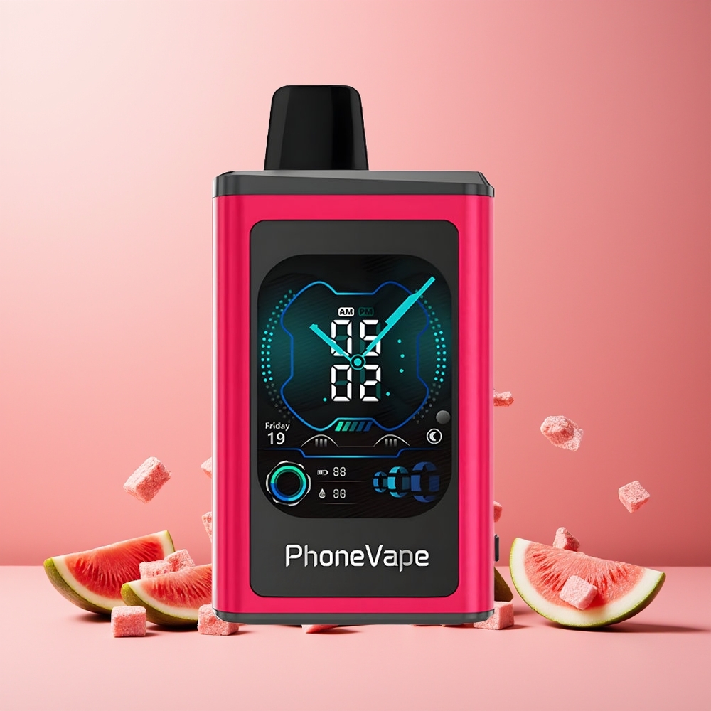 JNR PhoneVape 30000 Puffs Disposable Vape New Zealand Wholesale Watermelon Ice with 850mAh Battery & Turbo Mode