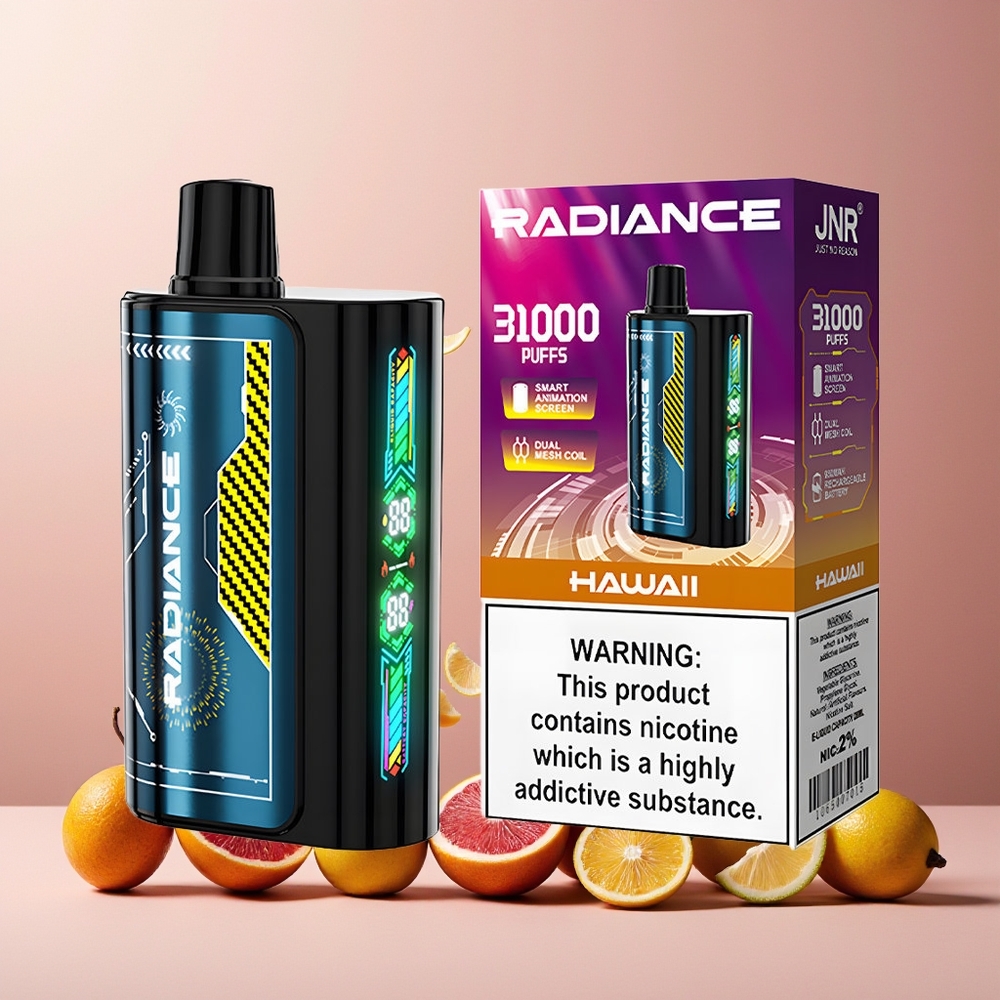 JNR Radiance 31000 Puffs 28ml Dual Mesh 950mAh New Zealand Wholesale Hawaii Disposable Vape