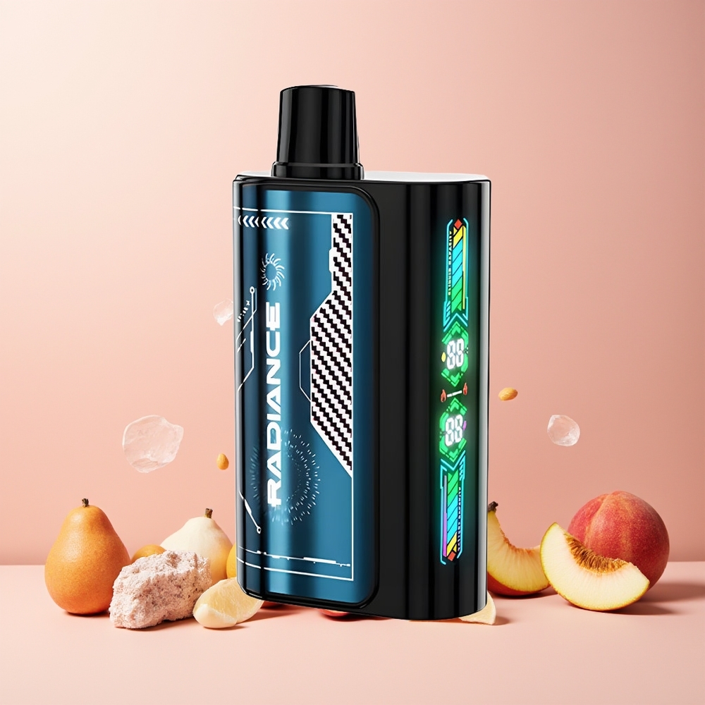 JNR Radiance 31000 Puffs 28ml Dual Mesh Coil Rechargeable Summer Peach Ice New Zealand Wholesale