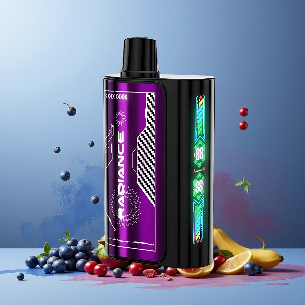 JNR Radiance 31000 Puffs 28ml Dual Mesh Rechargeable Blue Razz Cherry New Zealand Wholesale