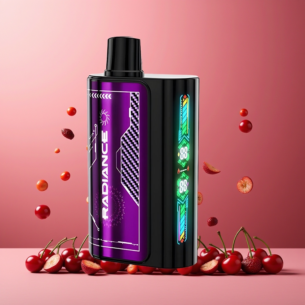 JNR Radiance 31000 Puffs New Zealand Wholesale Disposable Vape Cherry Berry 28ml Dual Mesh 950mAh Type-C 2%